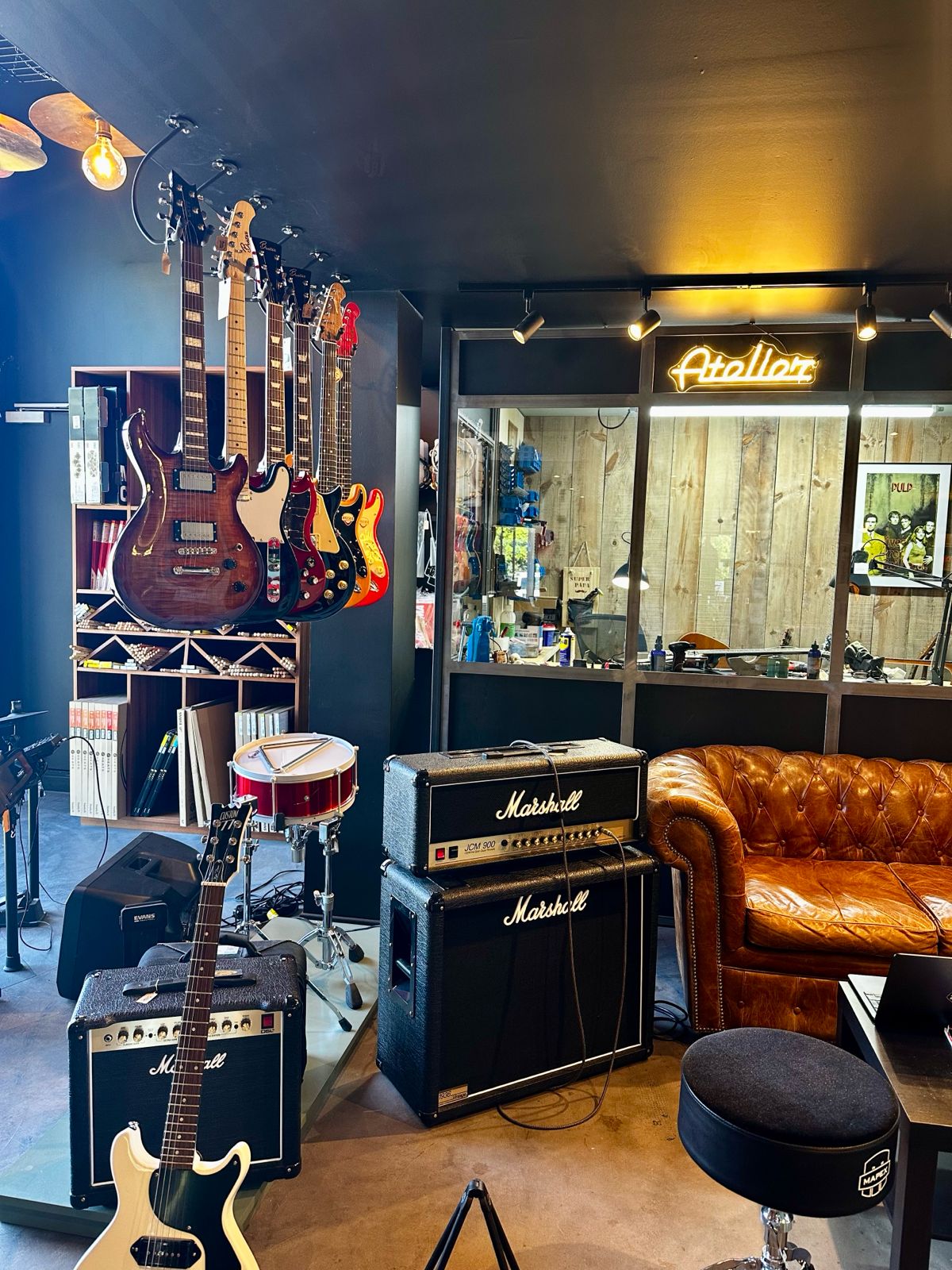 Guitar repair workshop